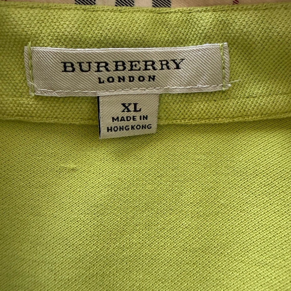 Burberry Check Collar Polo Shirt Size XL - Picture 5 of 7